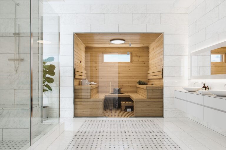 Moderne und energieeffiziente Sauna im EIgenheim